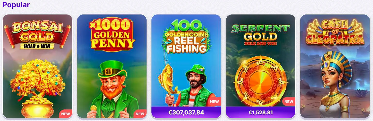 beliebte Spiele Robocat Casino